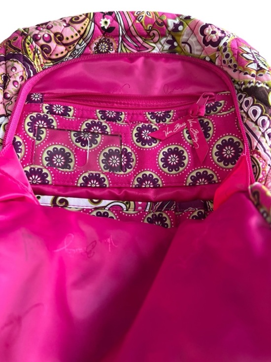 Vera Bradley Quilted Very Berry Paisley Backpack Pink Floral Pattern main image 7